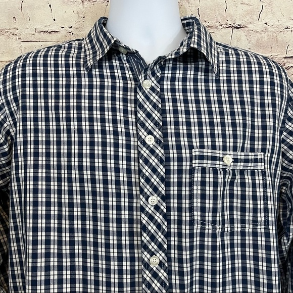 Paper Denim & Cloth Blue Check Button Long Sleeve Shirt - Picture 2 of 12
